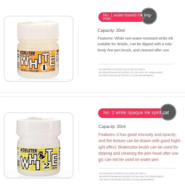 

ready stok deleter white drawing manga ink 30 ml tinta putih gambar komik comic ink original