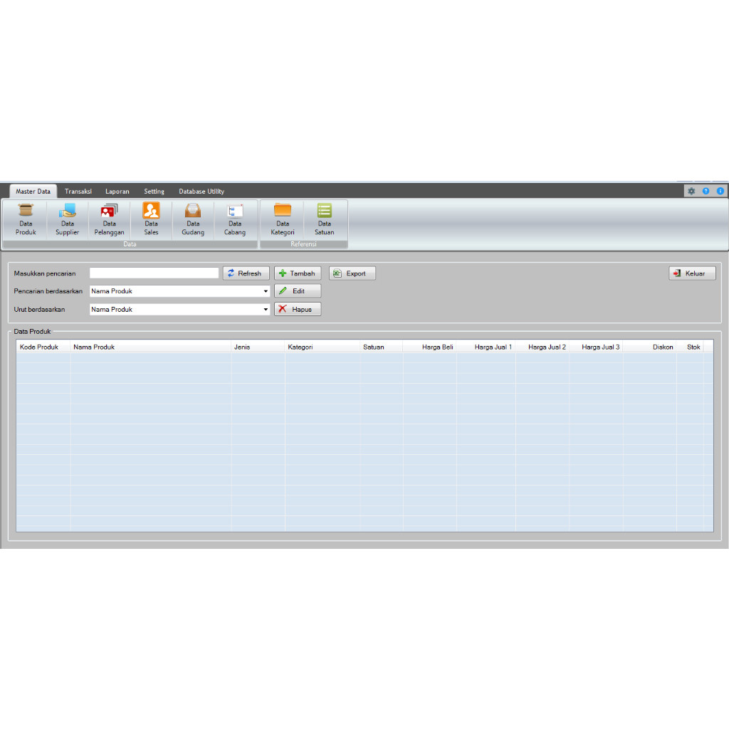 Software Aplikasi Penjualan Kasir Toko Minimarket