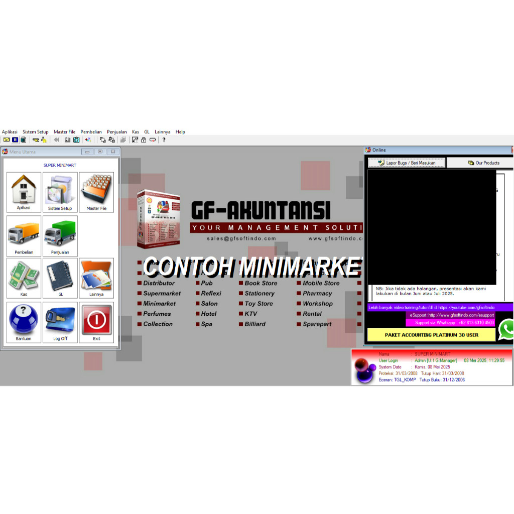 Software aplikasi accounting GF-AKUNTANSI terbaru 2025
