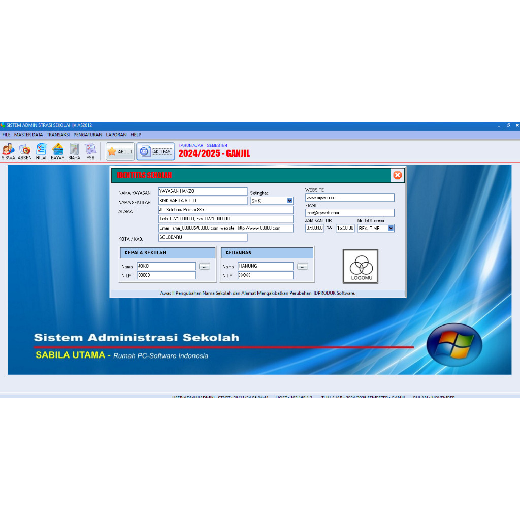 Software Aplikasi Management Pembayaran Sekolah
