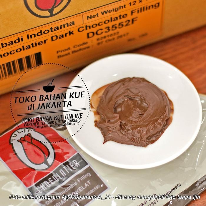 

Sale Terbatas Tulip Filling Coklat Isian Kue Roti Dark Chocolate Filling Pasta 1Kg