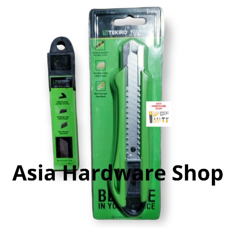 

Paket Pisau Cutter Besar 18mm TEKIRO + Isi Refill Cutter Isi 10 pcs