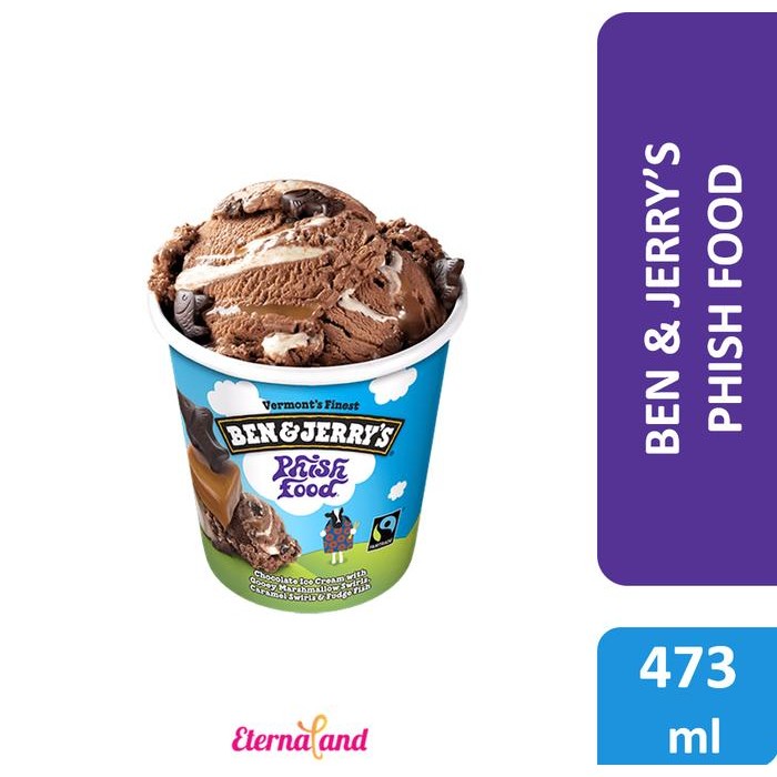 

NewZbgt- Ben & Jerry Phish Food Ice Cream - es krim ben n jerry phish food