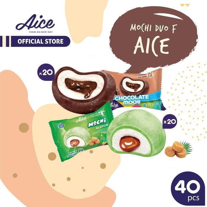 

NewZbgt- Paket Aice Eskrim Mochi Duo F (isi 20pcs Cokelat dan 20pcs Strawberry)