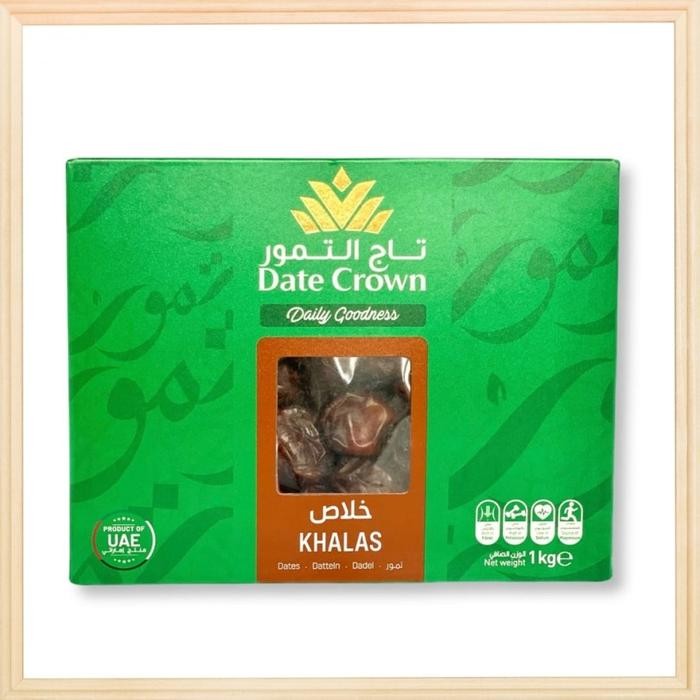 

NewZbgt- Date Crown Khalas 1 Kg - Kurma Kholas Date Crown 1kg Premium Quality Organik
