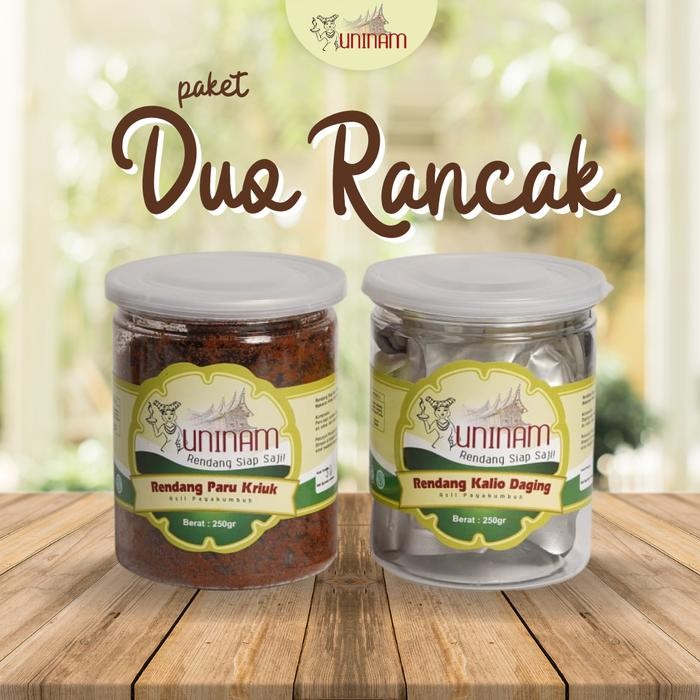 

NewZbgt- Paket Rancak (Rendang Paru kriuk 250gr dan Rendang Daging Kalio 250gr)