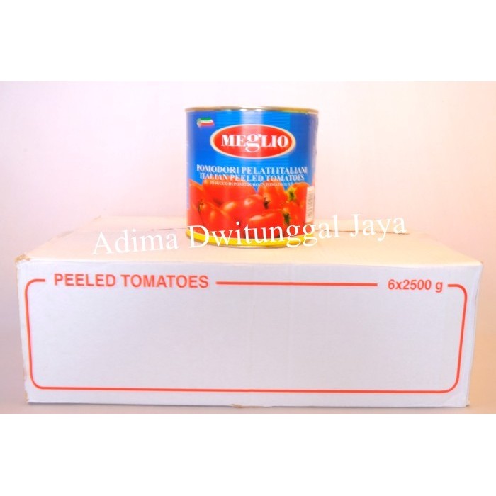 

NewZbgt- Tomat Itali / Tomato Whole Peeled Meglio 6x2,55 Kg - Karton