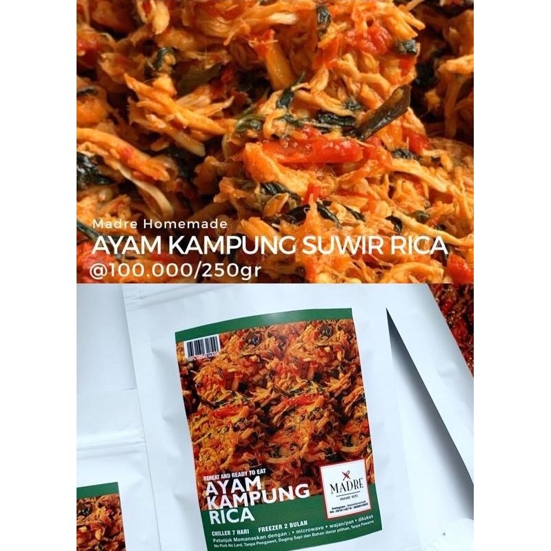 

NewZbgt- Ayam Kampung Suwir Rica - Madre Homemade