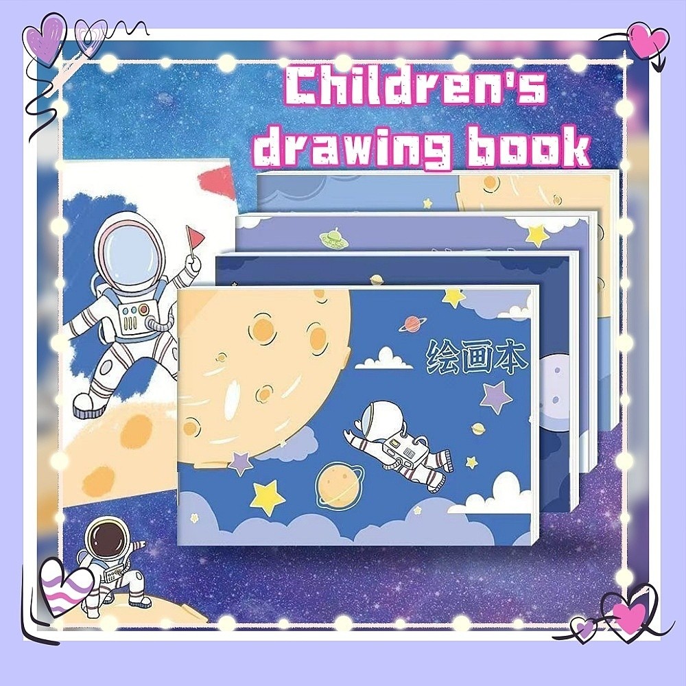 

Buku Gambar Kartun Nirkabel Perekat Anak,Buku Gambar Anak Sketchbook A4 Drawing Book