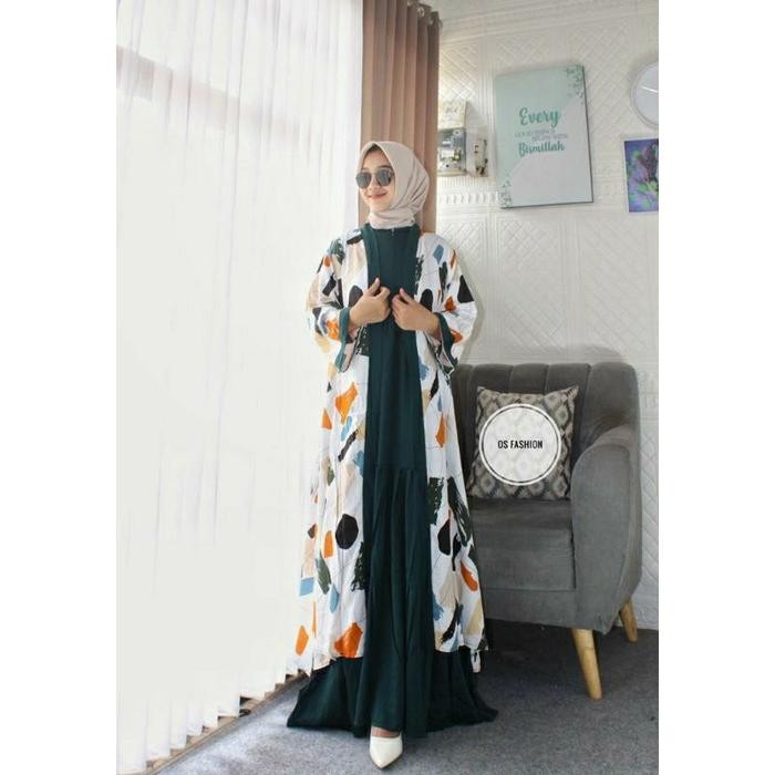Syamira- One Set Outer / One Set Kardi Rayon Twill