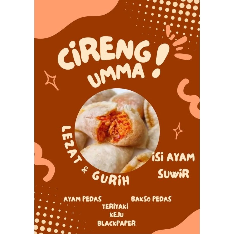 

CIRENG UMMA ISI AYAM SUWIR PEDAS