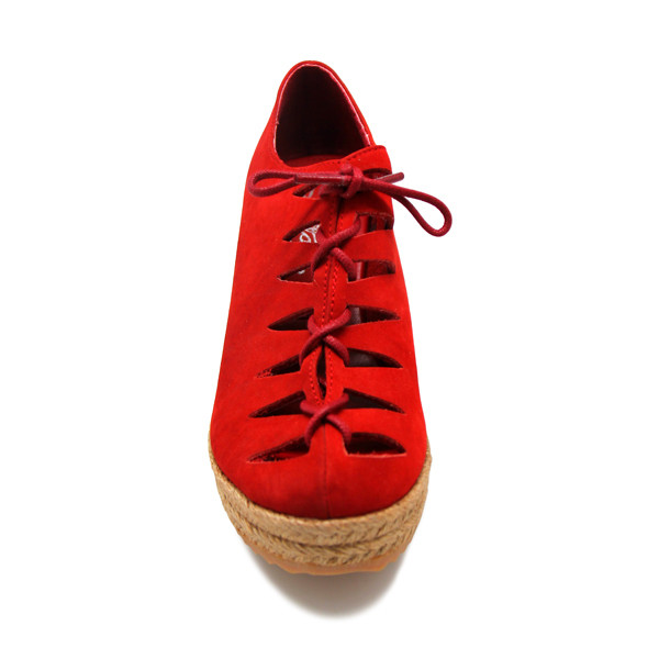 Promo Natana Shoes (Wedges) Risa Espadrilles - Red 7Cm