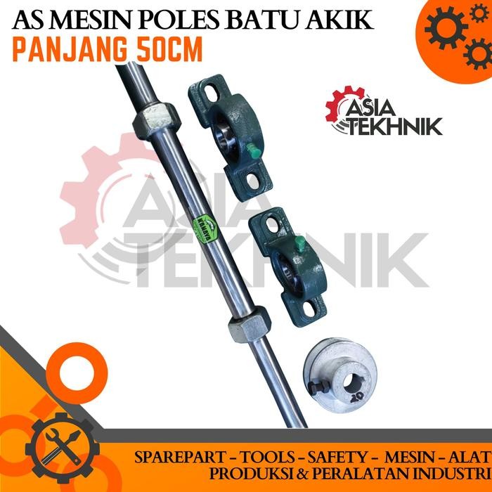 1 Set As Mesin Poles Batu Akik Panjang 50 Cm Diameter 1 Inch