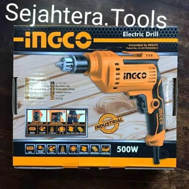 Mesin bor listrik 10mm Electric drill INGCO ED50028