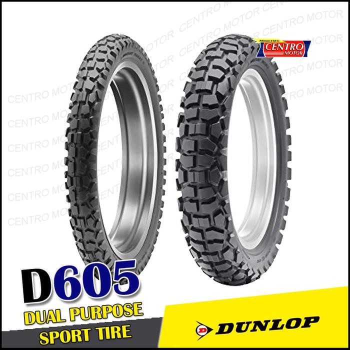 PREMIUM DUNLOP D605 Ban Dual Purpose untuk Honda CRF250 RALLY,CRF150,WR155,KLX