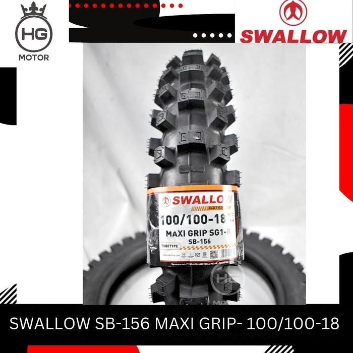PREMIUM BAN TRAIL BELAKANG SWALLOW MAXI GRIP 100/100 RING 18 MOTOR KLX CRF WR