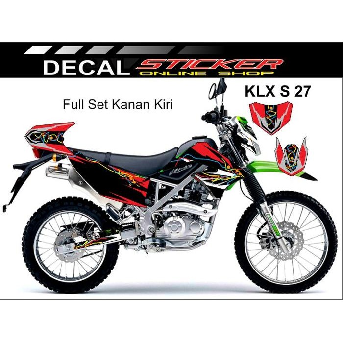 PREMIUM Decal Striping motor Klx S 150 keren dan terbaru