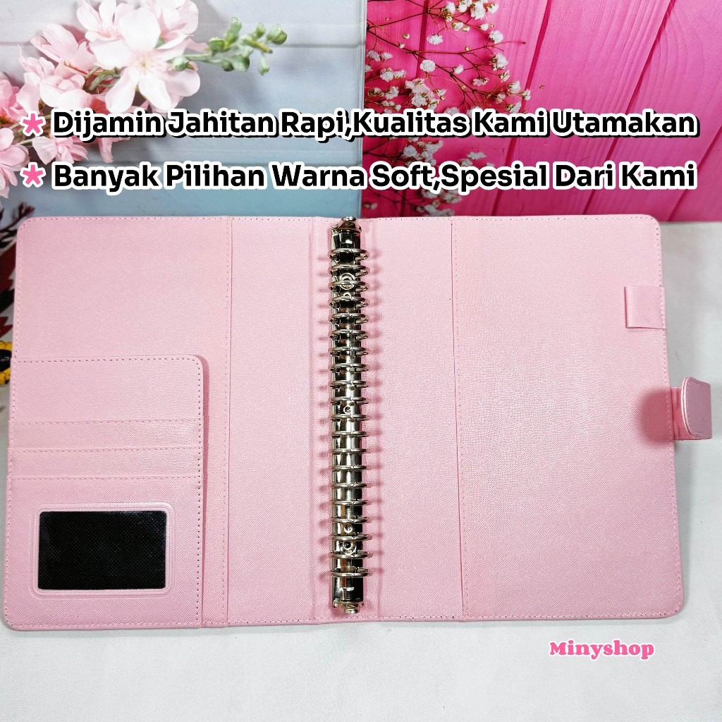 

Binder Polos Ekslusif A5 20 Ring Pink Soft Agenda A5 Polos 20 Ring Binder Kulit Organizer A5