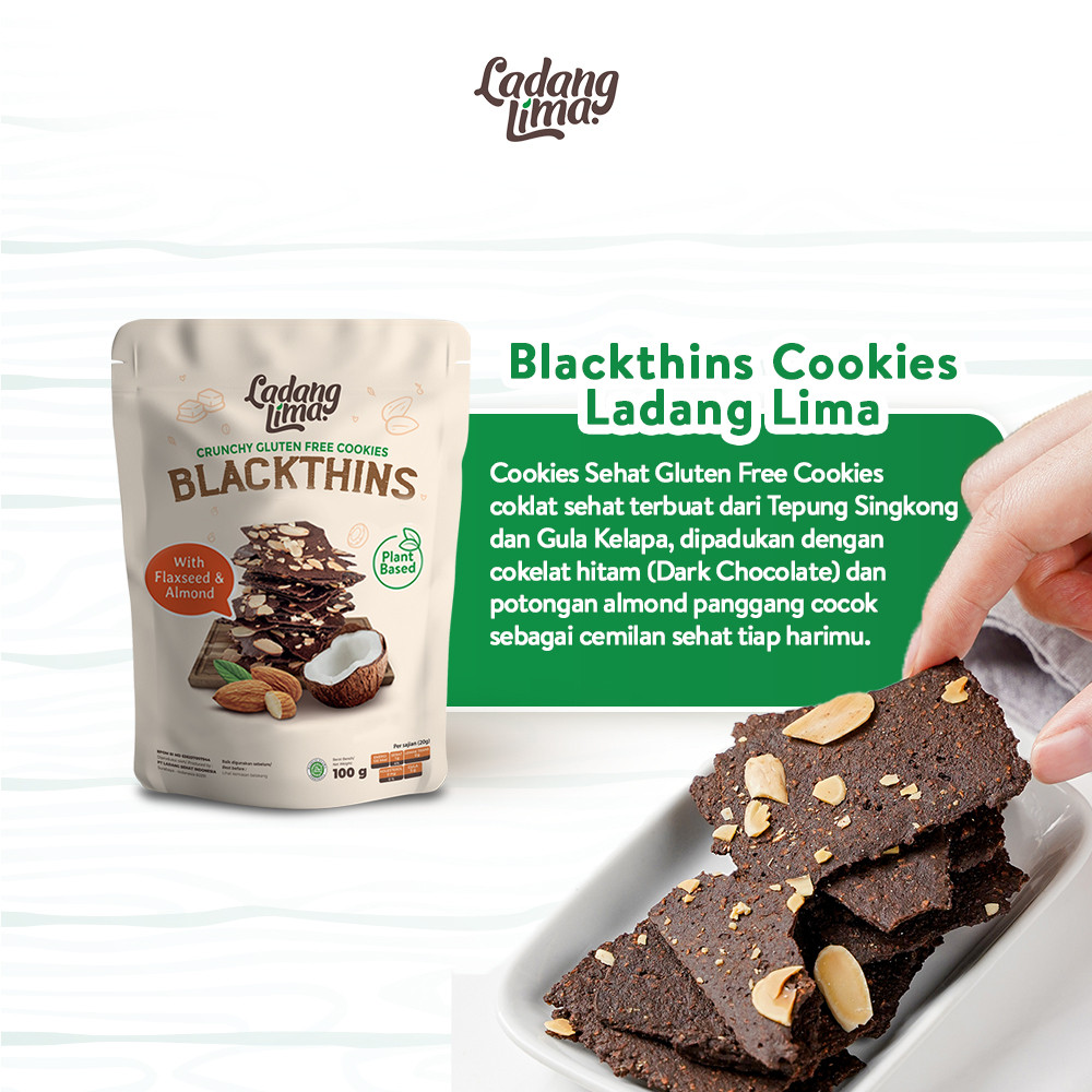 

Sajiandapur Ladang Lima Cookies Blackthins 100Gr