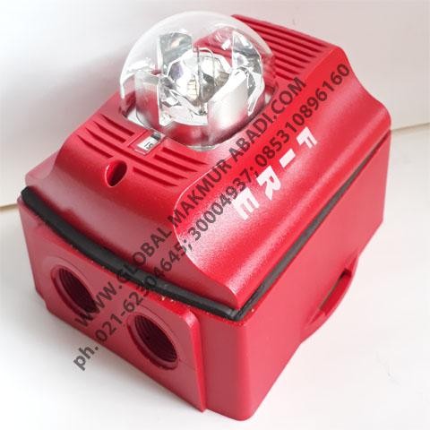 TERLARIS SYSTEM SENSOR P2RK HORN STROBE RED OUTDOOR WITH BACK BOX