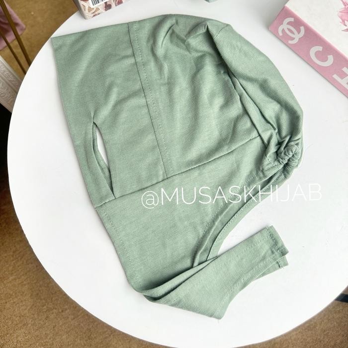 Mosya- CIPUT ANTI BUDEG BAHAN KAOS / CIPUT TALI ANTI BUDEG KAOS PE / INNER JILBAB ANTI BUDEG
