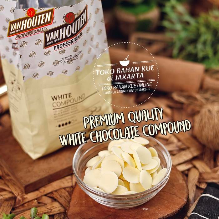 

Van Houten Coin 100gr White Compound Chocolate Cokelat Susu Manis