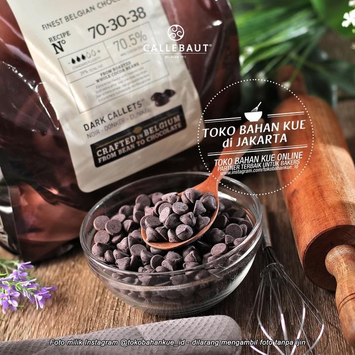 

Callebaut Dark 70,5% 100gr Cokelat Noir Chocolate Couverture Belgian