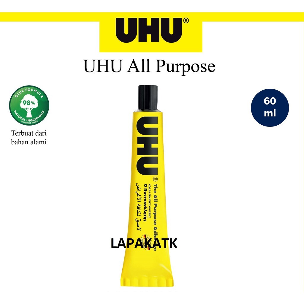 

Uhu Lem kertas 60 ml / LEM UHU CAIR 60 ML
