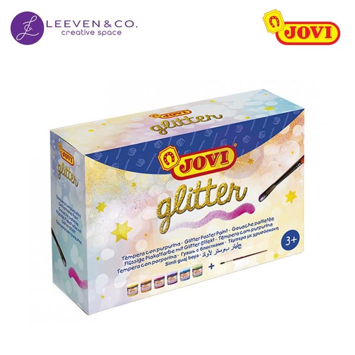 

TERLARIS JOVI GLITTER POSTER PAINT BOX OF 6 JARS X 70CC