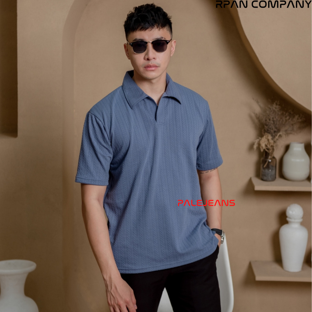 Kaos Polo Berkerah Pria / Polo Knit RPAN COMPANY Cuttingan Slimfit Pria / Baju Polo Kerah Premium