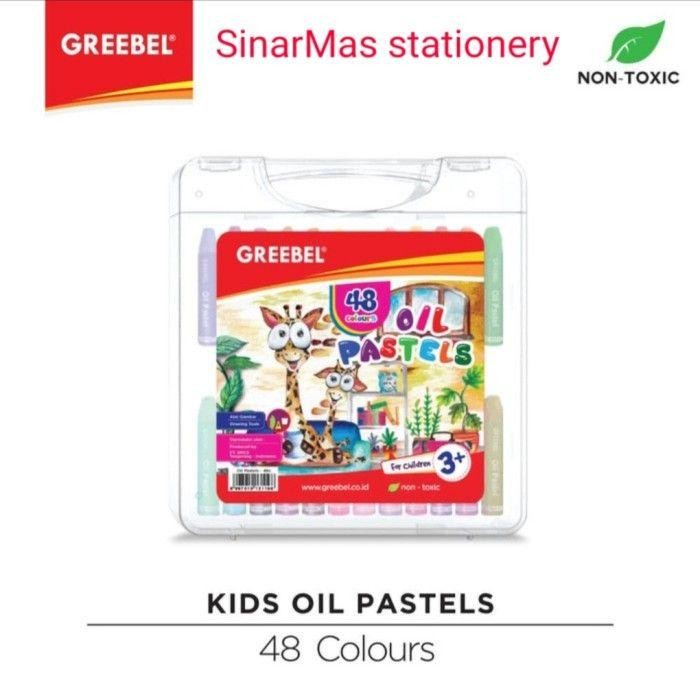 

TERLARIS Crayon 48 warna Greebel / Greebel Oil Pastels 48 Colours non toxic