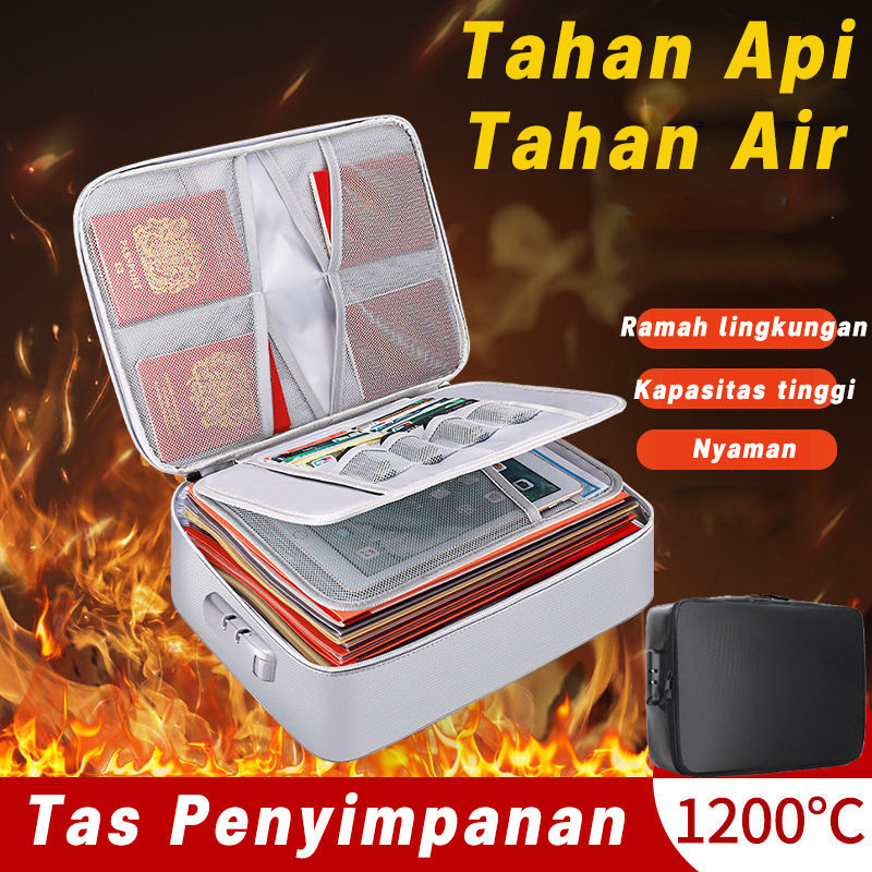 

CODTas Dokumen Tahan Api Dan Air /Tas Penyimpanan /Tas Penyimpan Dokumen /Menyimpan Dokumen & Paspor