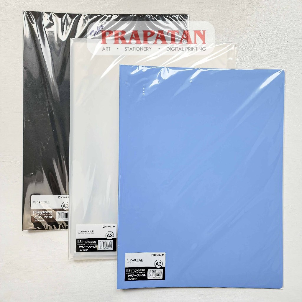 

King Jim Clear File A3 - 20 Pockets Clear Holder Display Book