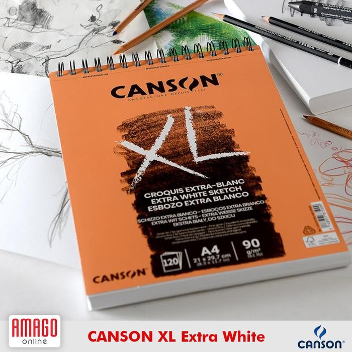 

CANSON XL - EXTRA WHITE - 120 SHEETS - A4 - 90G (ALBUM) 200787500