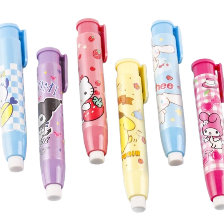 

UM1 Penghapus Pensil Mekanik Motif Karakter Kartun Penghapus Model Pensil