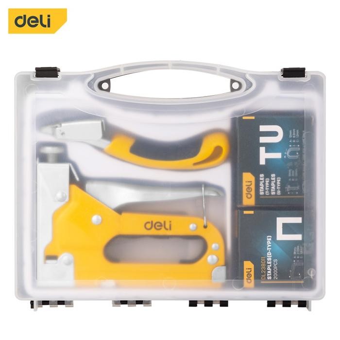 

WOLD - Staple Gun Sets 5 Pcs 3 In 1 / Stapler Staples Tembak EDL238105 stationery