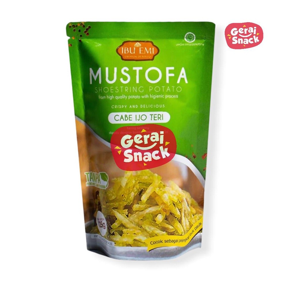 

AYOOOLLARIZSS!! Kentang Mustofa Ibu Emi All Varian Kering Kentang Lezat 100gr