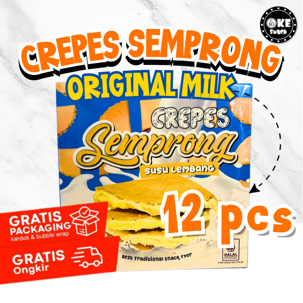 

AYOOOLLARIZSS!! Crepes Semprong Crispy Crunchy Aneka Rasa Coklat Tiramisu Susu Taro Greentea Keju