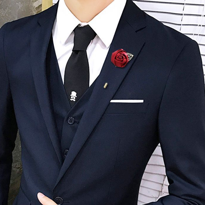 KIAMA - Lapel Bros - Flowe Brooch - Bros Bunga - Bross Jas Mawar Aksesoris