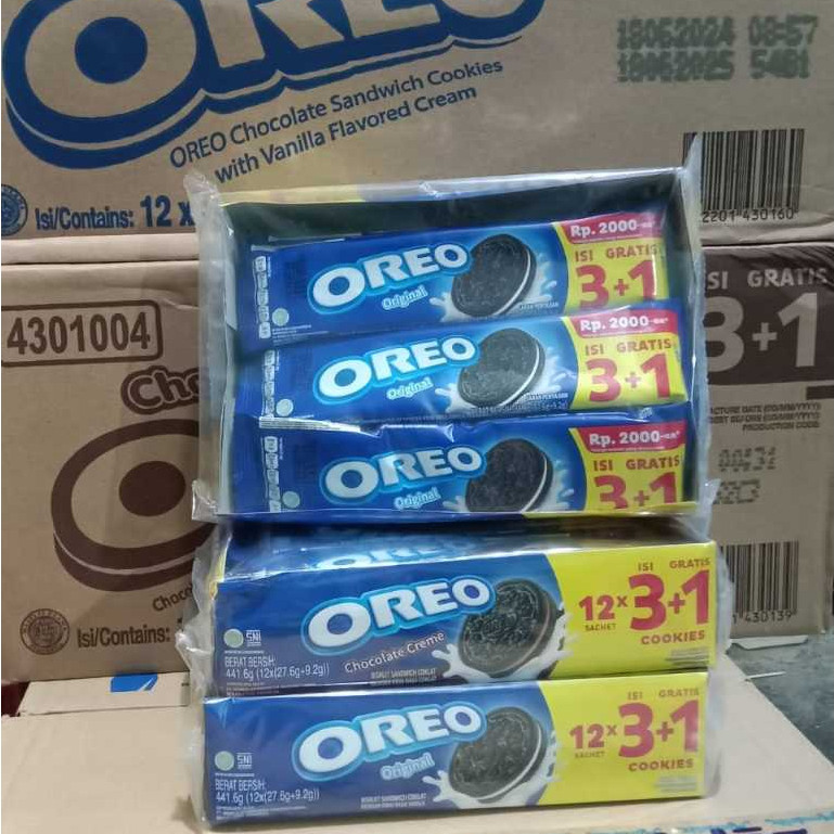 

AYOOOLLARIZSS!! OREO BISKUIT ISI 3 VANILA COKELAT 1 PACK ISI 12 PCS