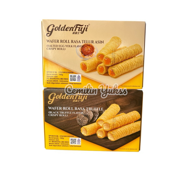 

AYOOOLLARIZSS!! Golden Fuji Salted Egg Yolk Crispy Roll Black Truffle Crispy Roll Wafer Roll Rasa