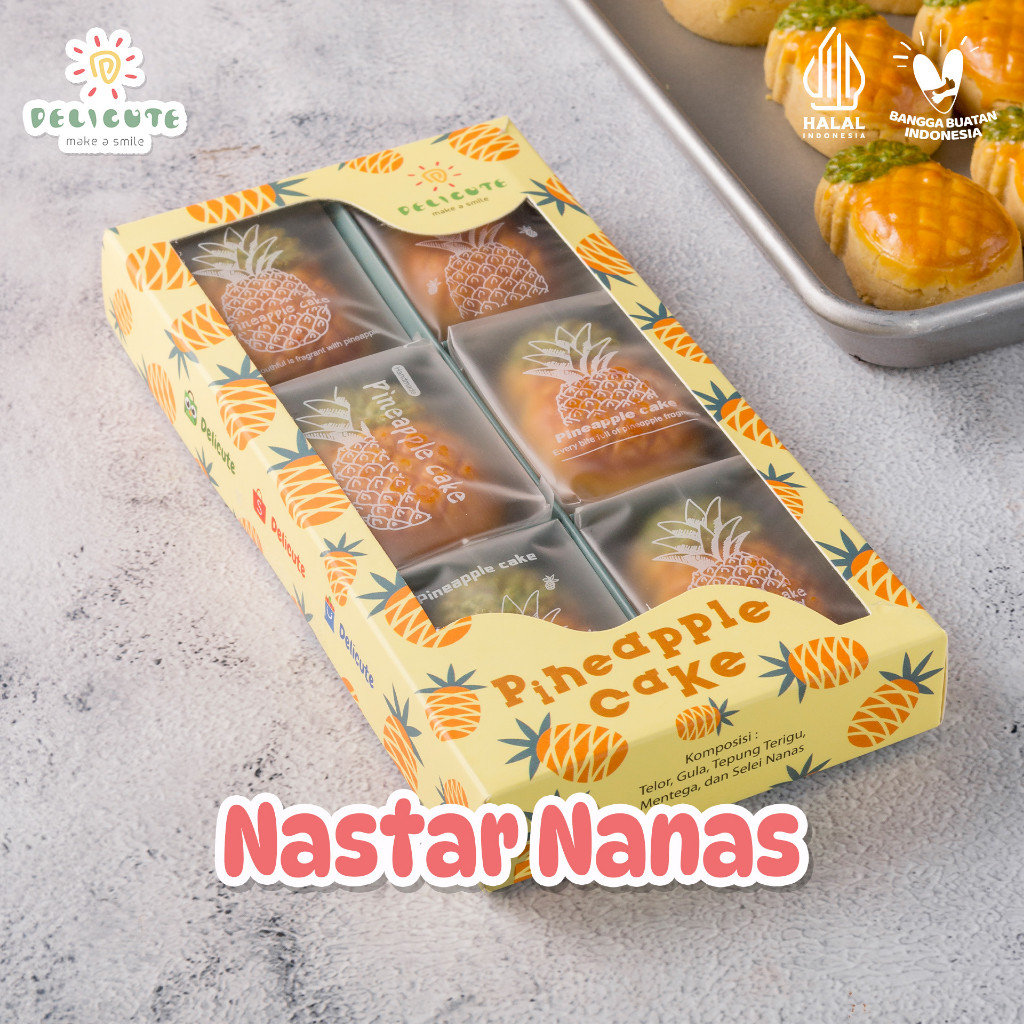 

AYOOOLLARIZSS!! NASTAR JUMBO DELICUTE SELAI NANAS - ISI 6 PCS (UKURAN BOX 23x11,5x3 CM)