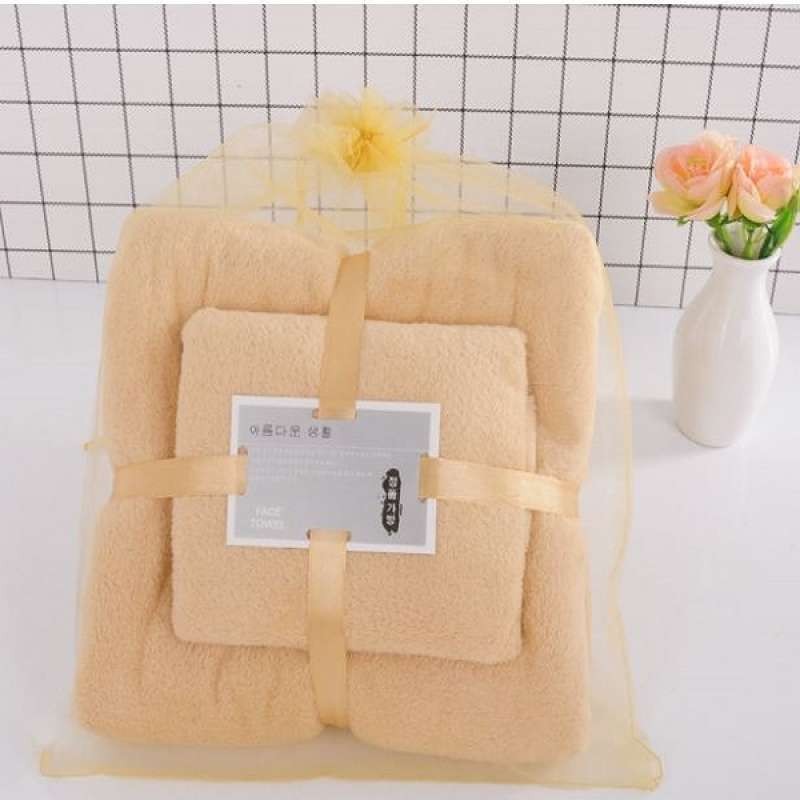 OEM ONE-C444 Handuk Set 2IN1 Serbaguna / Handuk Badan dan jah Lembut / Handuk Mandi Cotton Towel