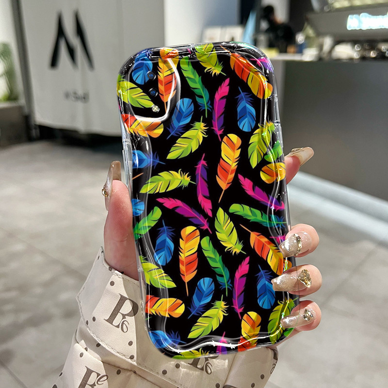 Casing Hp Untuk VIVO Y91 Y91i Y93 Y93s Y95 Y91C Y90 Y1s Case Casing HP Kesing bulu warna Softcase pe