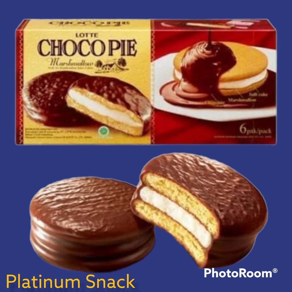 

Dapur Joglo Lotte Chocopie Marshmallow, Chocopie Keju Isi 12 Pcs X 28 Gr