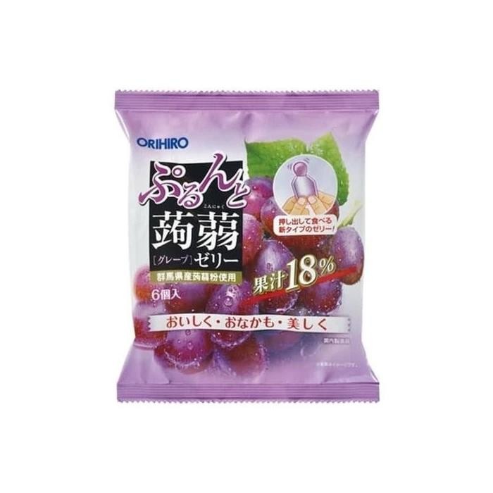 Dapur Joglo Orihiro Grape Konyaku Pouch Jelly / Jelly Jepang Rasa Anggur 120 Gram