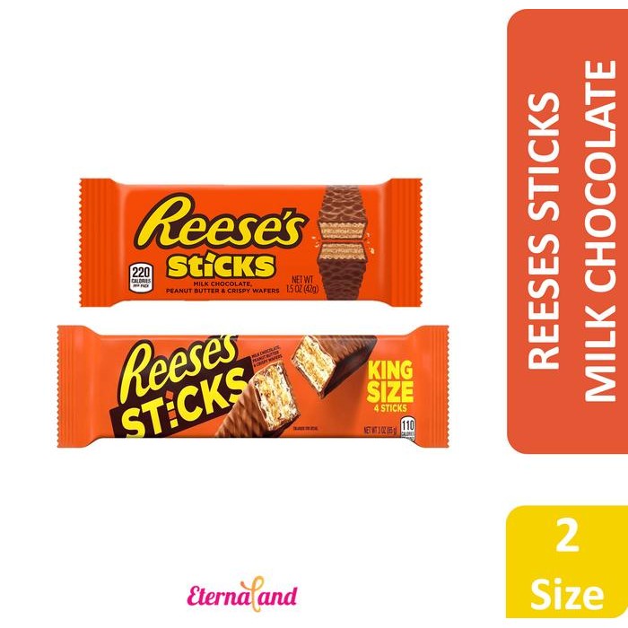 

Dapur Joglo Reeses Sticks Chocolate - Wafer Cokelat Kacang Impor Usa