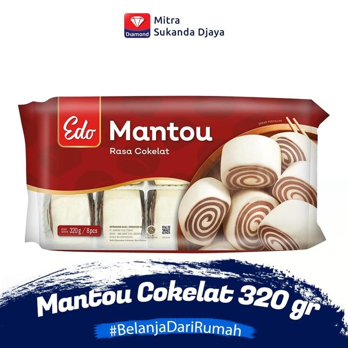 

Dapur Joglo Edo Mantou Chocolate 8 Pcs 320 Gr / Mantou Rasa Coklat Beku