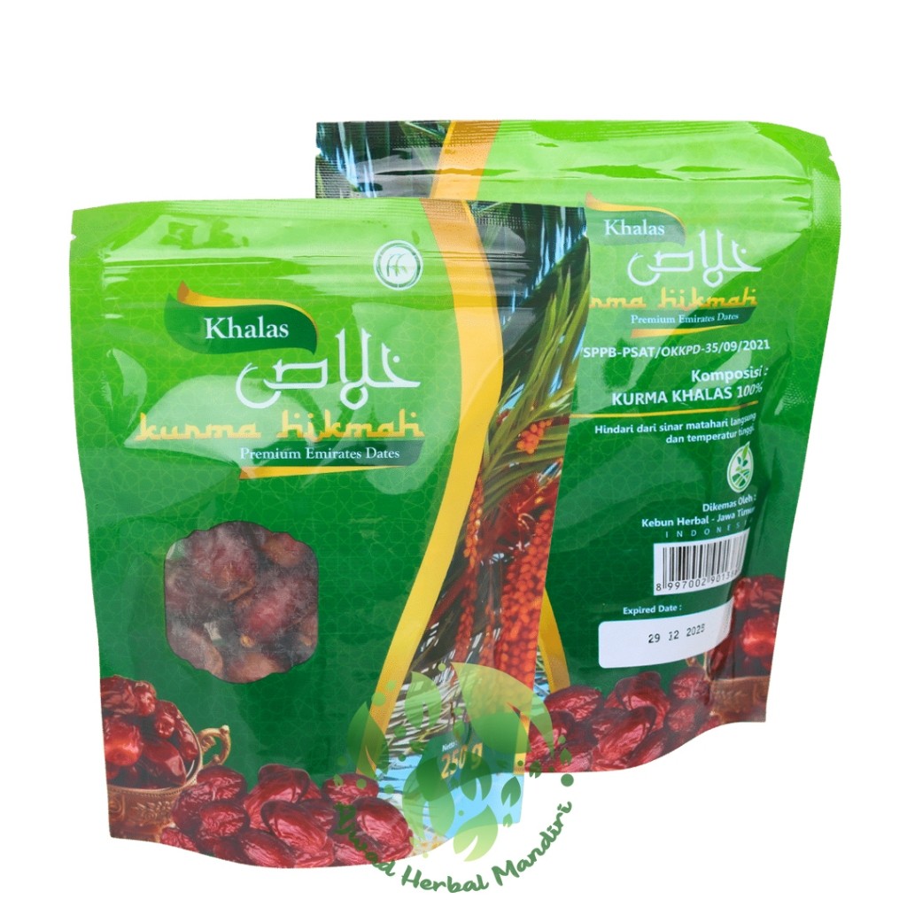 

Dapur Joglo Kurma Khalas Hikmah 250Gr Kurma Kholas Premium Kemasan Pouch