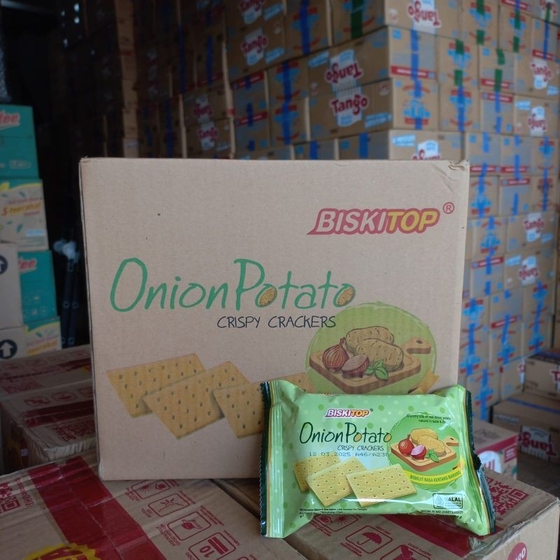 

Dapur Joglo Biskitop Onion Potato Kentang 50 Gram 1 Dus Isi 24 Pcs
